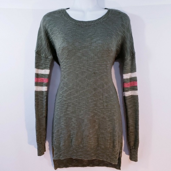 Pink Rose Women’s Sweater Open Knit Size Medium Ru - Picture 2 of 8